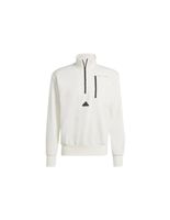 sudadera adidas city es e fleece half-zip hombre blanco