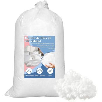 EasySpeed 0.5kg/ 1Kg Relleno Microfibra, Hueca Siliconada 100% Poliester, Tacto Suave y Denso, Relleno Cojines, Almohadas, Peluches，Envío rápido