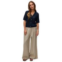 aware jersey saga cardigan - dark sapphire para mujer