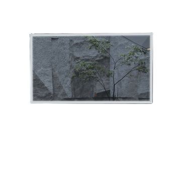 Espejo Rectangular Negro - Led Antivaho 80x100 Negro 3000k Calida
