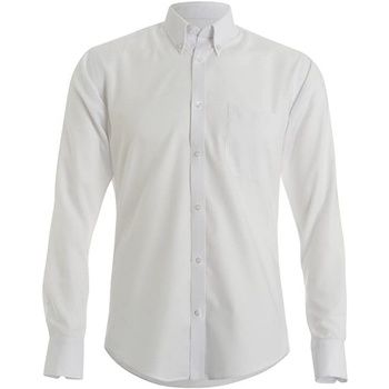 Kustom Kit Camisa manga larga Oxford para hombre