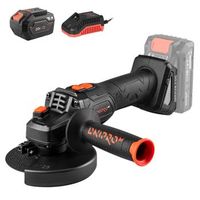 dnipro-m amoladora angular inalambrica 20v brushless 125mm 6 velocidades hasta 9000 rpm arranque suave bateria 6ah  cargador  dga-202sbc