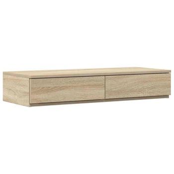 Cajones De Cama Con Cajón Roble Sonoma 90 X 36,5 X 16,5 Cm Vidaxl