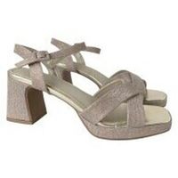 dana zapatos de tacon sandalia glitter cruzada mini tacon para mujer