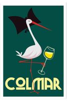 cartel ciguena de colmar sin marco 40x60cm