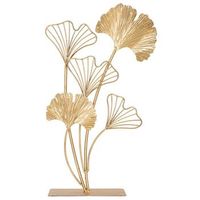 escultura en metal dorado cm 26x115x445