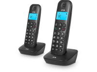 telefono - spc air pro duo black inalambrico manos libres agenda 20 num negro