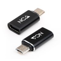nanocable adaptador micro usb a usb-c negro
