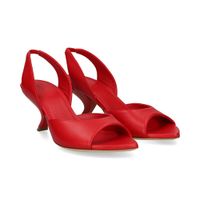 vic matie sandalias con tacon mujer - rojo talla 38