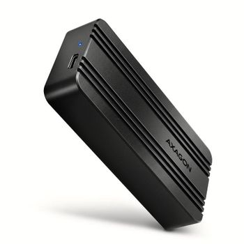 Caja PC Axagon EEM2-40G M.2 Aluminio Negro USB Type-C 40 Gbit/s
