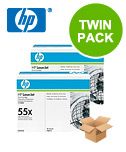 HP 55X Black Original Toners Twin Pack (2 Pack)