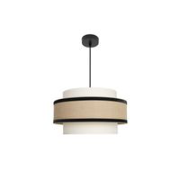 lampara de techo colgante cornalina 1x27 beisnegro 40d