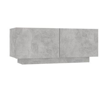 Mueble para tv contrachapada gris hormigón 100x35x40 cm