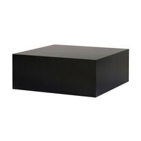 mesa baja mdf prizma - 90 x 90 x 35 cm - madera negra