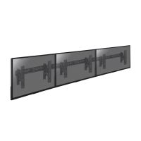 soporte de pared kimex 017-2113k videowall 3 pantallas 49-55r push-pull 210kg negro