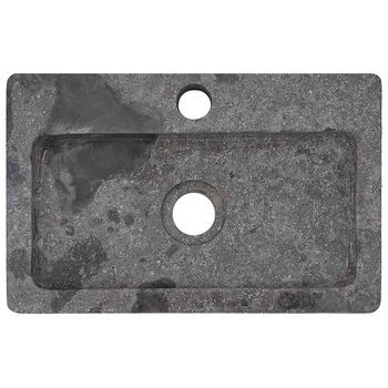 Lavabo De Pared Mármol Gris 38x24x6,5 Cm Vidaxl