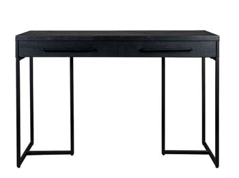 Consola de madera de acacia y acero negro
