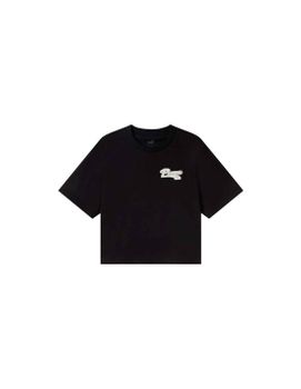 Camiseta Puma Puma Script Mujer Negro