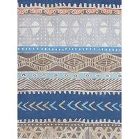 cuadro estampado etnico azul 120x90 cm