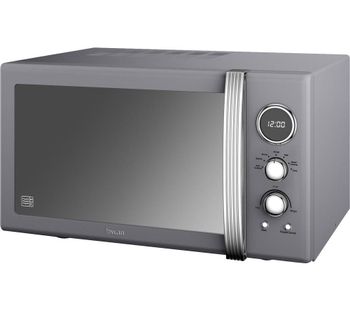 SWAN Retro SM22085GRN Solo Microwave - Grey, Grey