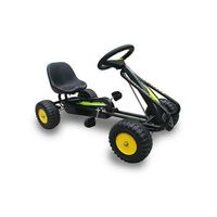 go kart negro a pedales 85x47x49 cm