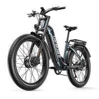 bicicleta electrica para adultos shengmilo s700 pro con dos motores bateria de 48v25ah bici electrica urbana fat bike electrica 26 pulgadas bicicleta electrica de montana