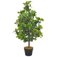 planta artificial arbol de laurel con macetero 90 cm verde vidaxl