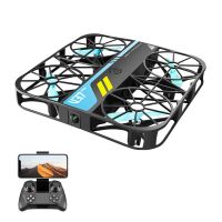 4drc v37 mini wifi fpv con camara hd modo de retencion de altitud proteccion completa de la rejilla regalo infantil luz