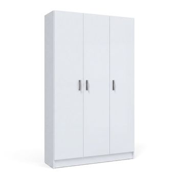 Armario de 3 puertas 109x180 cm multi useful melamina blanco