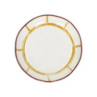 plato de porcelana amarilla