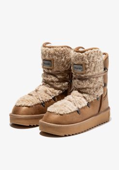 Botas con Forro Cálido Nordic Fur Sand - Marrón