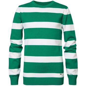 Petrol Industries Jersey Maglia Girocollo Righe Bianco Verde M-1000-KWR275 para hombre