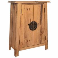 mueble del cuarto de bano madera maciza de pino 59x32x80 cm vidaxl