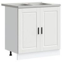 mueble bajo para fregadero porto 2 piezas madera contrachapada