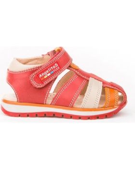 de ANGELITOS SANDALIA PIEL 446 ROJO
