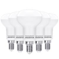 aigostar - pack de 5 bombilla led e14 7w r50calida luz 3000k 610 lumenes angulo 170 no regulable