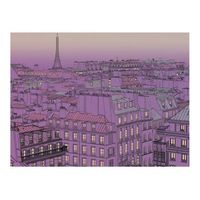 papel pintado 3d - viernes por la noche en paris 400x309 cm