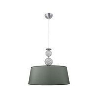 lampara de techo kegan lumit 60w altura regulable plata o45 cm