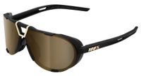 gafas de sol 100  westcraft soft tact black   lentes dorados espejados