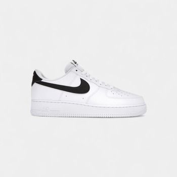 Nike Zapatillas Air Force 1 Low '07 White Black Pebbled Leather para mujer
