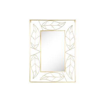 Espejo Metal Espejo 71x1x97 Hoja Mate Dorado