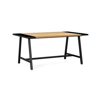 Mesa de comedor caracas efecto roble, 160 cm