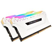 corsair vengeance rgb pro ddr4 2666mhz pc4-21300 32gb 2x16gb cl16 blanca