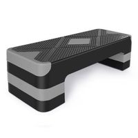step de aerobic - accesorio de fitness - polietileno - gris 6858x2794x2032cm
