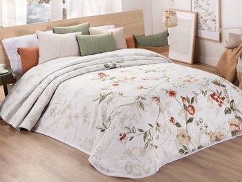 Colcha manterol coquette floral jacquard