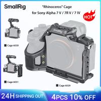 jaula smallrig a7 v  a7r v rinoceronte para sony alpha 7 v  7r v  7 iv w 14-20 zapata fria roscada para monitores de manijas 6029
