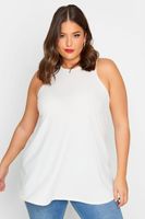 limited collection camiseta canale sin mangas blanca mujer curvy y tallas grandes limited collection