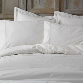 Funda Nórdica 100% Algodón Percal 200 Hilos Diseño 406 Blanco 180 X 190/200 Cm - Blanco - Burrito Blanco