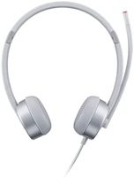 lenovo 100 stereo analogue headset auriculares oficinacentro de llamadas plata