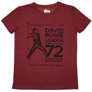 David Bowie Camiseta manga larga Rainbow Theatre para mujer